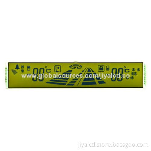 LCD Panel, Domestic Electrical Appliance, Icebox Display, STN, Positive, Transflective, Yellow-Green